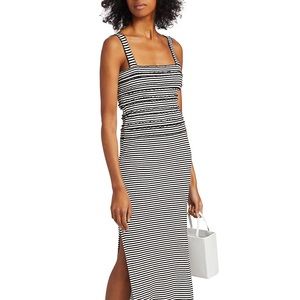 Derek Lam 10 Crosby Nellie Lettuce Trim Midi Dress